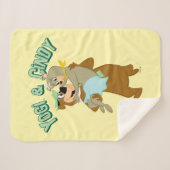 Yogi Beer met Cindy Beer Sherpa Deken (Voorkant (horizontaal))