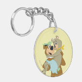 Yogi Beer met Cindy Beer Sleutelhanger (Voorkant Links)