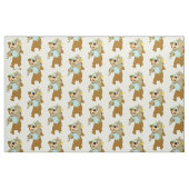 Yogi Beer met Cindy Beer Stof (Fat Quarter)