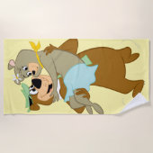 Yogi Beer met Cindy Beer Strandlaken (Voorkant)