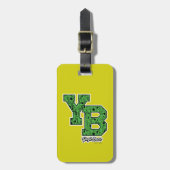 Yogi Beer met patroon Varsity Letters Bagagelabel (Voorkant verticaal)