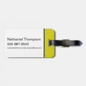 Yogi Beer met patroon Varsity Letters Bagagelabel (Achterkant horizontaal)