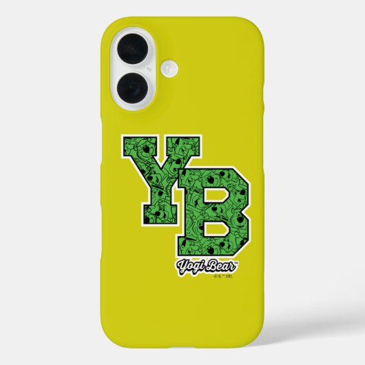 Yogi Beer met patroon Varsity Letters Case-Mate iPhone Case (Achterkant)