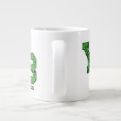 Yogi Beer met patroon Varsity Letters Grote Koffiekop (Achterkant)