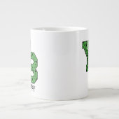 Yogi Beer met patroon Varsity Letters Grote Koffiekop (Voorkant)