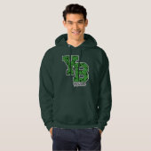 Yogi Beer met patroon Varsity Letters Hoodie (Voorkant volledig)