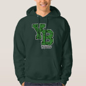 Yogi Beer met patroon Varsity Letters Hoodie (Voorkant)