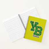 Yogi Beer met patroon Varsity Letters Notitieboek (Binnen)