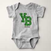 Yogi Beer met patroon Varsity Letters Romper (Voorkant)