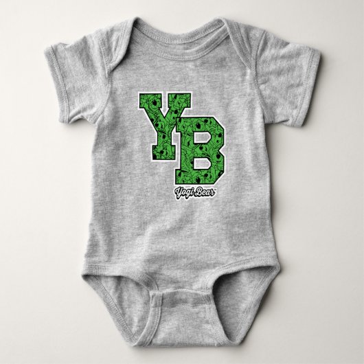 Yogi Beer met patroon Varsity Letters Romper (Voorkant)