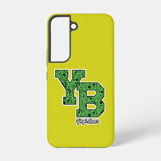 Yogi Beer met patroon Varsity Letters Samsung Galaxy Hoesje (Achterkant)