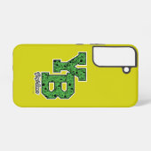 Yogi Beer met patroon Varsity Letters Samsung Galaxy Hoesje (Achterkant horizontaal)