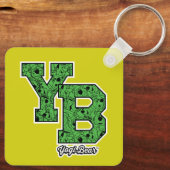 Yogi Beer met patroon Varsity Letters Sleutelhanger (Achterkant)