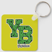 Yogi Beer met patroon Varsity Letters Sleutelhanger (Achterkant)