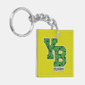 Yogi Beer met patroon Varsity Letters Sleutelhanger (Voorkant Links)