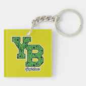 Yogi Beer met patroon Varsity Letters Sleutelhanger (Achterkant)