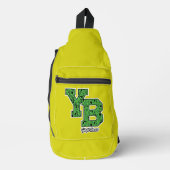 Yogi Beer met patroon Varsity Letters Sling Bag (Voorkant)