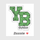 Yogi Beer met patroon Varsity Letters Sticker (Vel)
