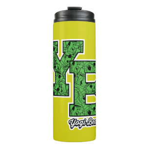 Yogi Beer met patroon Varsity Letters Thermosbeker