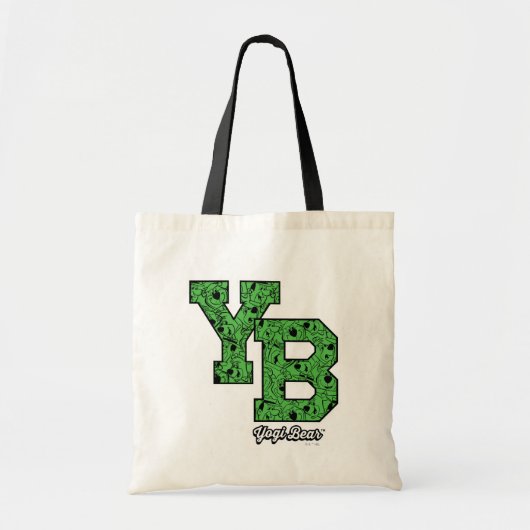 Yogi Beer met patroon Varsity Letters Tote Bag (Voorkant)