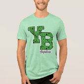 Yogi Beer met patroon Varsity Letters Tri-Blend Shirt (Voorkant)