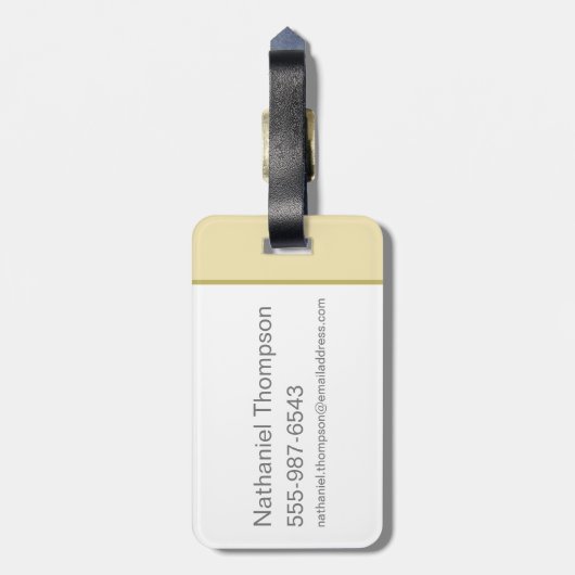 Yogi Beer Picknick Hangmat Nap Tijd Bagagelabel (Achterkant verticaal)