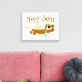 Yogi Beer Picknick Hangmat Nap Tijd Canvas Afdruk (Insitu (Woonkamer))