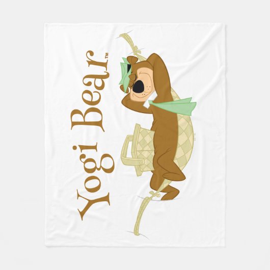 Yogi Beer Picknick Hangmat Nap Tijd Fleece Deken (Voorkant)
