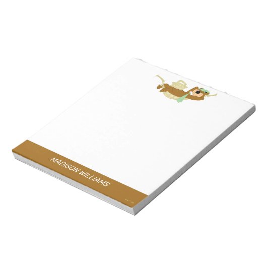 Yogi Beer Picknick Hangmat Nap Tijd Notitieblok (Linkerzijde)