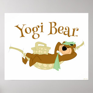 Yogi Beer Picknick Hangmat Nap Tijd Poster