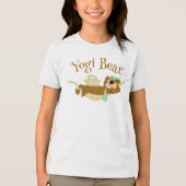 Yogi Beer Picknick Hangmat Nap Tijd Tri-Blend Shirt (Voorkant)