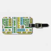 Yogi Beer Picnic Quotes & leuke zinnen Patroon Bagagelabel (Voorkant horizontaal)