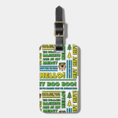 Yogi Beer Picnic Quotes & leuke zinnen Patroon Bagagelabel (Voorkant verticaal)