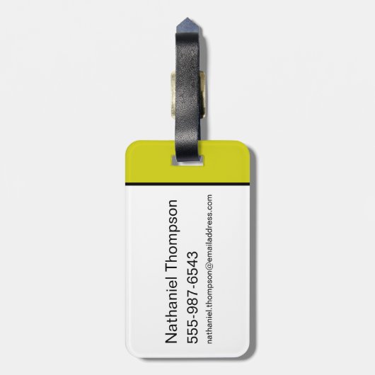 Yogi Beer Picnic Quotes & leuke zinnen Patroon Bagagelabel (Achterkant verticaal)