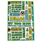 Yogi Beer Picnic Quotes & leuke zinnen Patroon Medium Cadeauzakje (Voorkant)