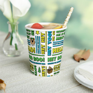 Yogi Beer Picnic Quotes & leuke zinnen Patroon Papieren Bekers