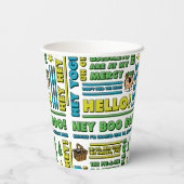 Yogi Beer Picnic Quotes & leuke zinnen Patroon Papieren Bekers (Achterkant)