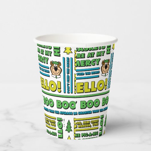 Yogi Beer Picnic Quotes & leuke zinnen Patroon Papieren Bekers (Rechts)