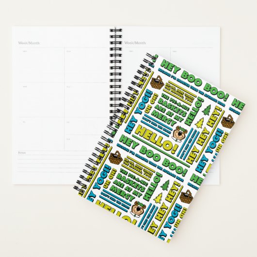 Yogi Beer Picnic Quotes & leuke zinnen Patroon Planner (Display)