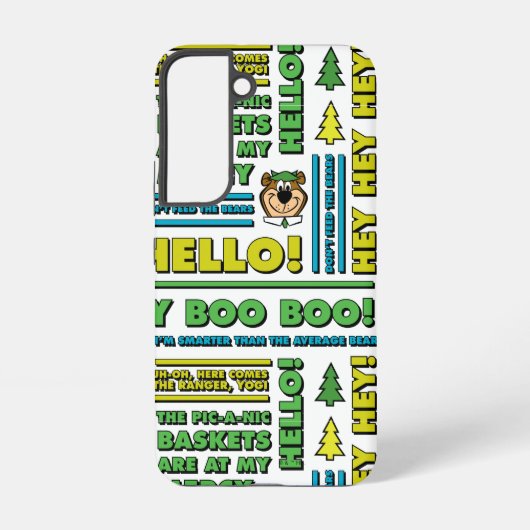Yogi Beer Picnic Quotes & leuke zinnen Patroon Samsung Galaxy Hoesje (Achterkant)