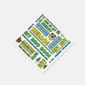 Yogi Beer Picnic Quotes & leuke zinnen Patroon Servet (Hoek)