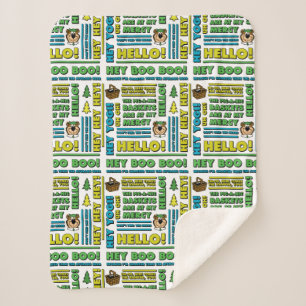 Yogi Beer Picnic Quotes & leuke zinnen Patroon Sherpa Deken