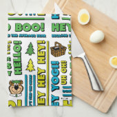 Yogi Beer Picnic Quotes & leuke zinnen Patroon Theedoek (Quarter Fold)