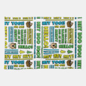 Yogi Beer Picnic Quotes & leuke zinnen Patroon Theedoek (Horizontaal)