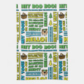 Yogi Beer Picnic Quotes & leuke zinnen Patroon Theedoek (Verticaal)