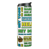 Yogi Beer Picnic Quotes & leuke zinnen Patroon Thermosbeker (Gedraaid links)