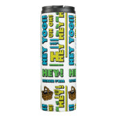 Yogi Beer Picnic Quotes & leuke zinnen Patroon Thermosbeker (Achterkant)