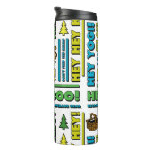 Yogi Beer Picnic Quotes & leuke zinnen Patroon Thermosbeker (Geroteerd rechts)