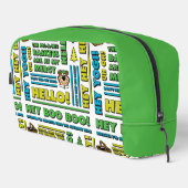 Yogi Beer Picnic Quotes & leuke zinnen Patroon Toilettasje (Rechterhoek)