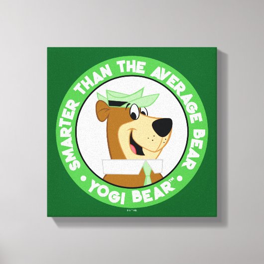 Yogi Beer Smiling Portrait Canvas Afdruk (Voorkant)